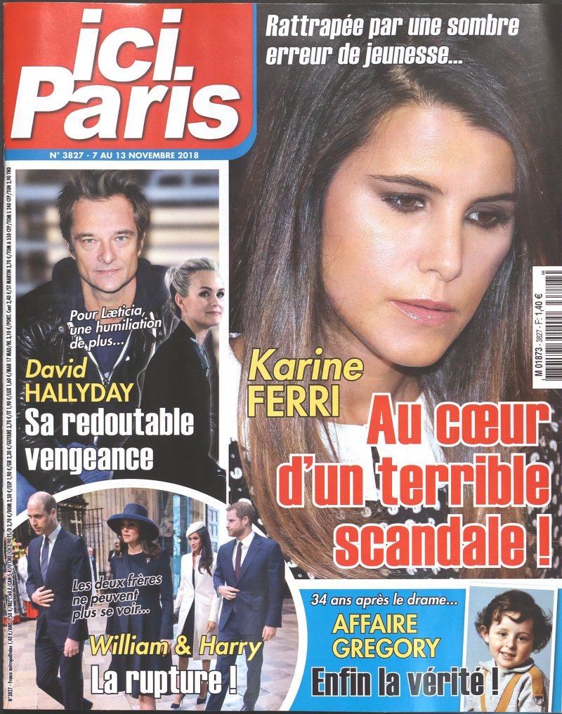 Couverture de ICI PARIS MAGAZINE N°3827