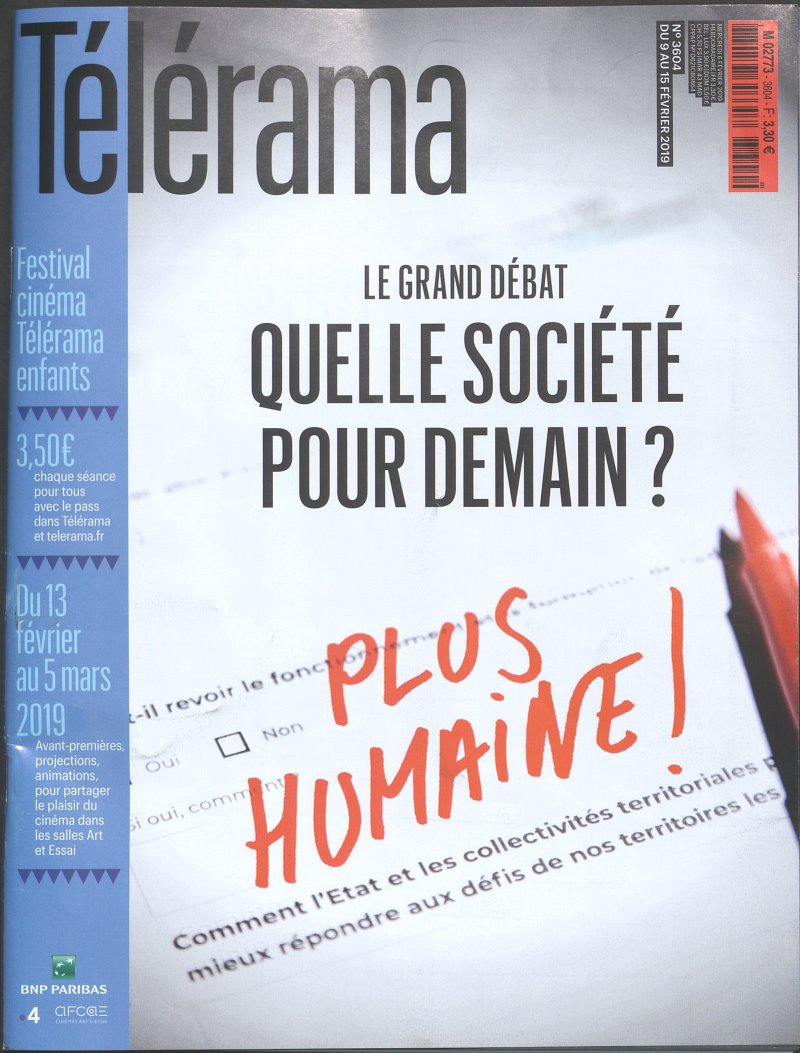 Couverture de TELERAMA N°3604